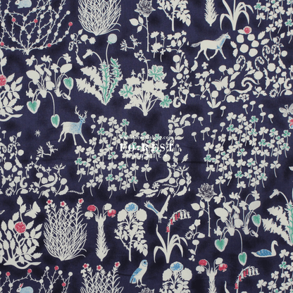 Liberty of London (Tana Lawn® Cotton Fabric) - Yoshie - FO:REST Fabric 布恩堂Liberty fabrictana lawnjapanese fabricykk zipper