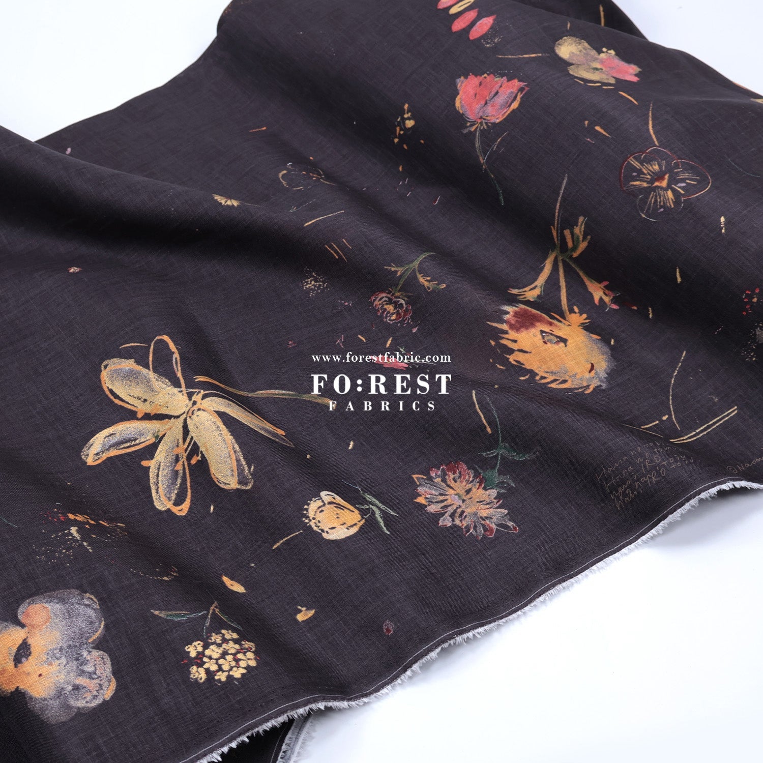 Linen - hana no toki niwa fabric 亞麻 - FO:REST Fabric 布恩堂Liberty fabrictana lawnjapanese fabricykk zipper