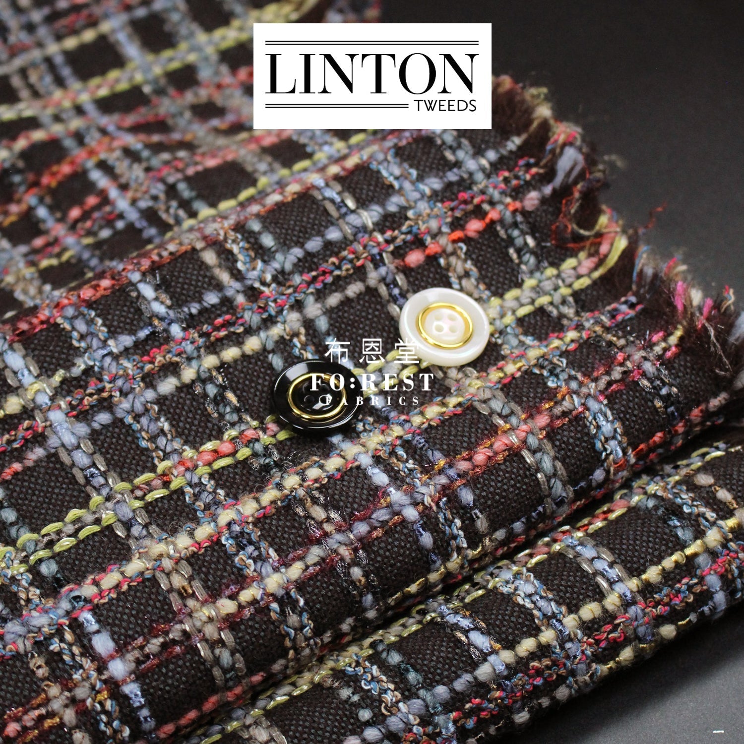 Linton Tweeds 0121 - FO:REST Fabric 布恩堂Liberty fabrictana lawnjapanese fabricykk zipper