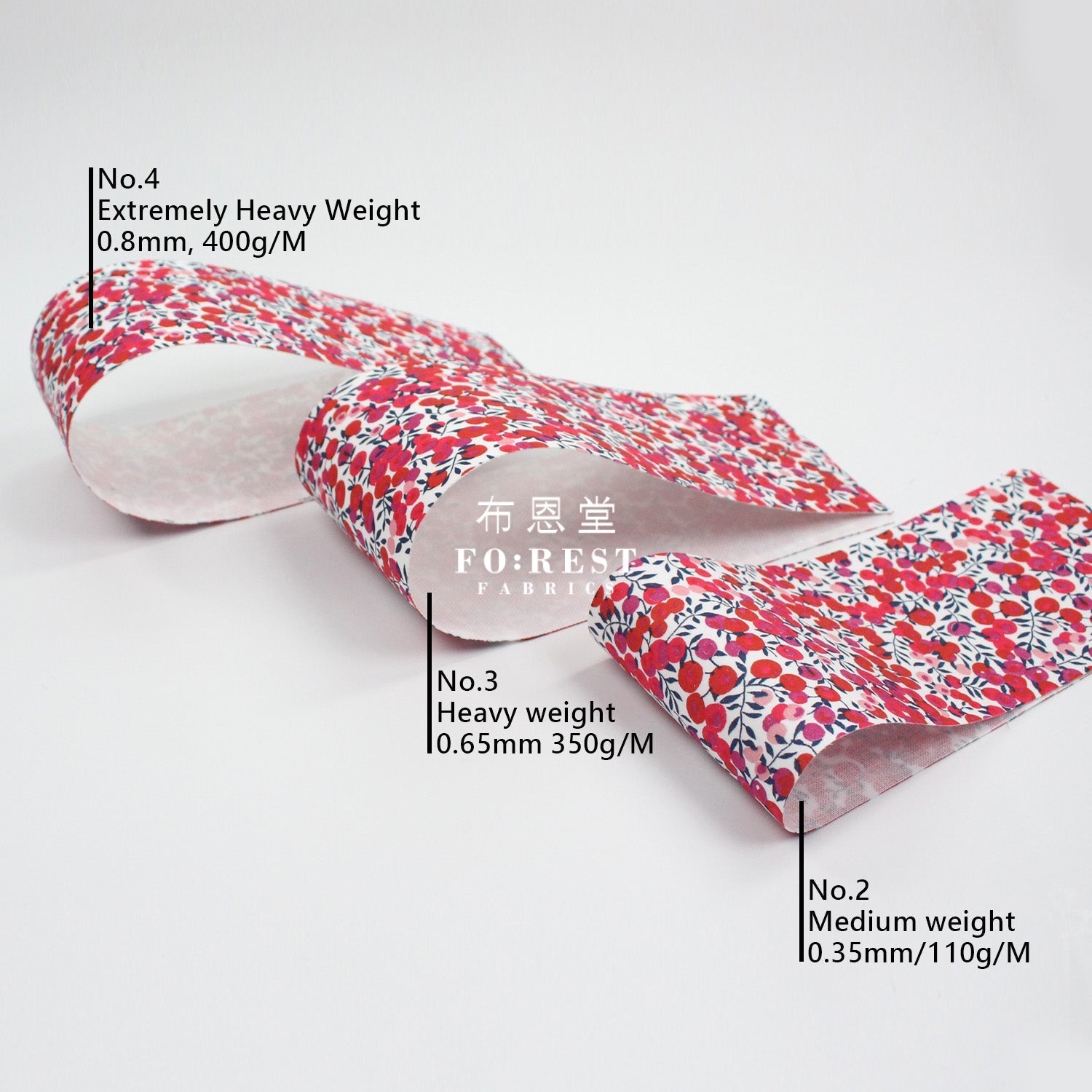 Medium weight Woven Fusible Interfacing No.2挺布襯 - FO:REST Fabric 布恩堂Liberty fabrictana lawnjapanese fabricykk zipper