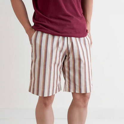 Mens Paper pattern for easy pants and shorts - FO:REST Fabric 布恩堂Liberty fabric#tana lawn#japanese fabric#ykk zipper#