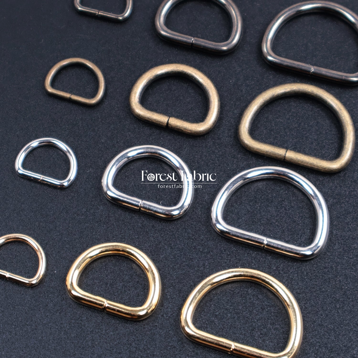 Metal D Ring - FO:REST Fabric 布恩堂Liberty fabrictana lawnjapanese fabricykk zipper