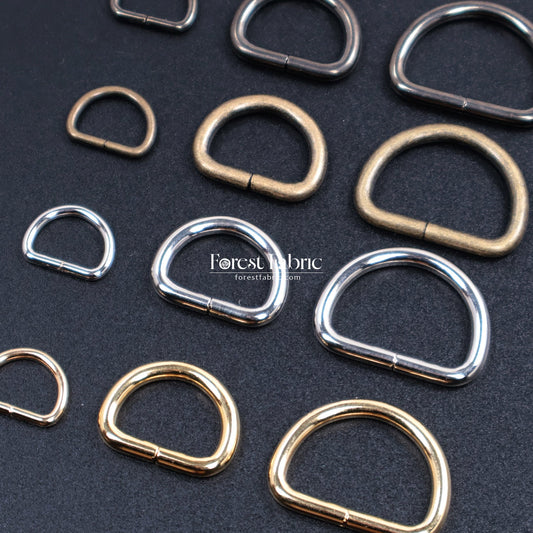 Metal D Ring - FO:REST Fabric 布恩堂Liberty fabrictana lawnjapanese fabricykk zipper