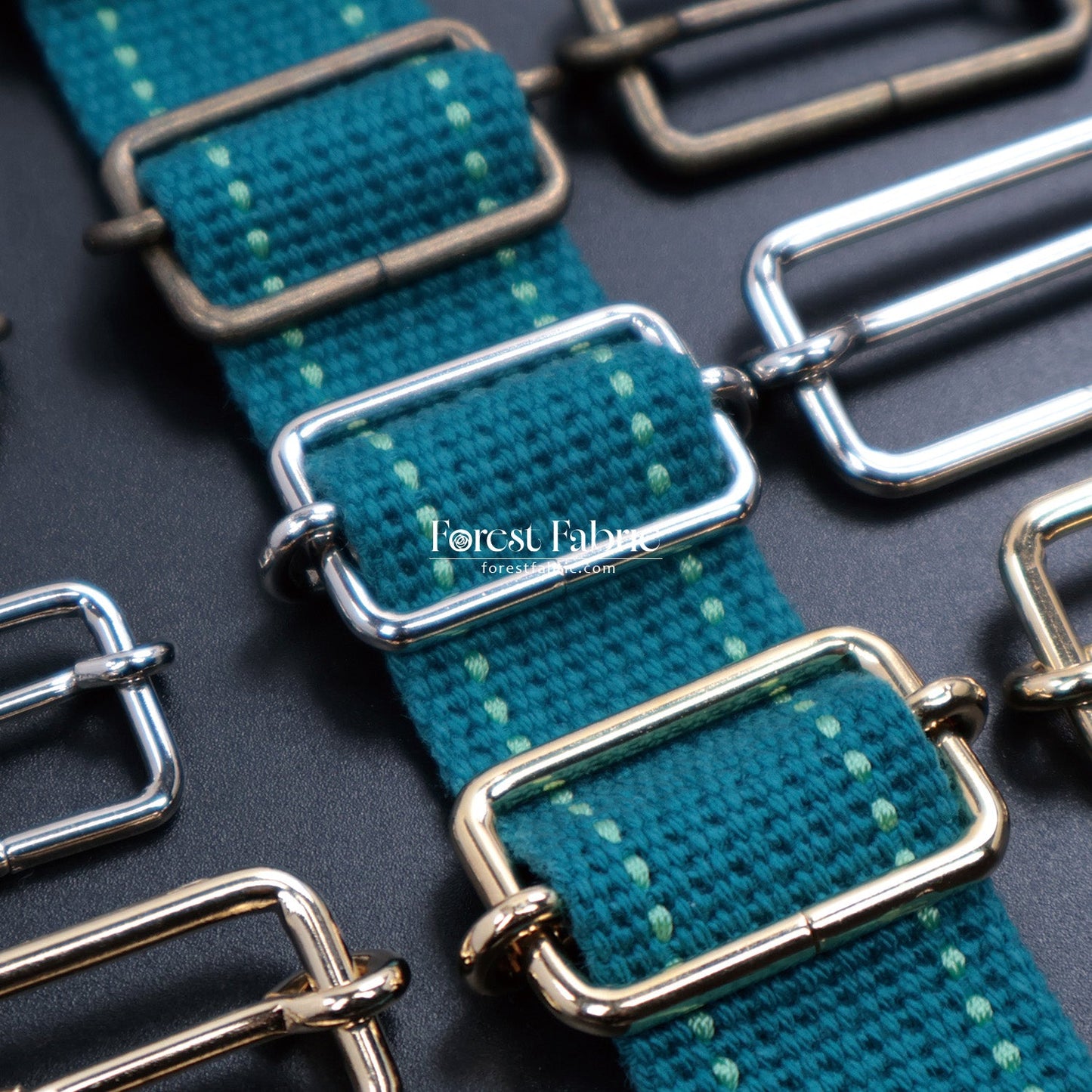 Metal Rectangle Adjustable Slide - FO:REST Fabric 布恩堂Liberty fabrictana lawnjapanese fabricykk zipper