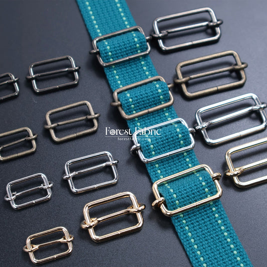 Metal Rectangle Adjustable Slide - FO:REST Fabric 布恩堂Liberty fabrictana lawnjapanese fabricykk zipper