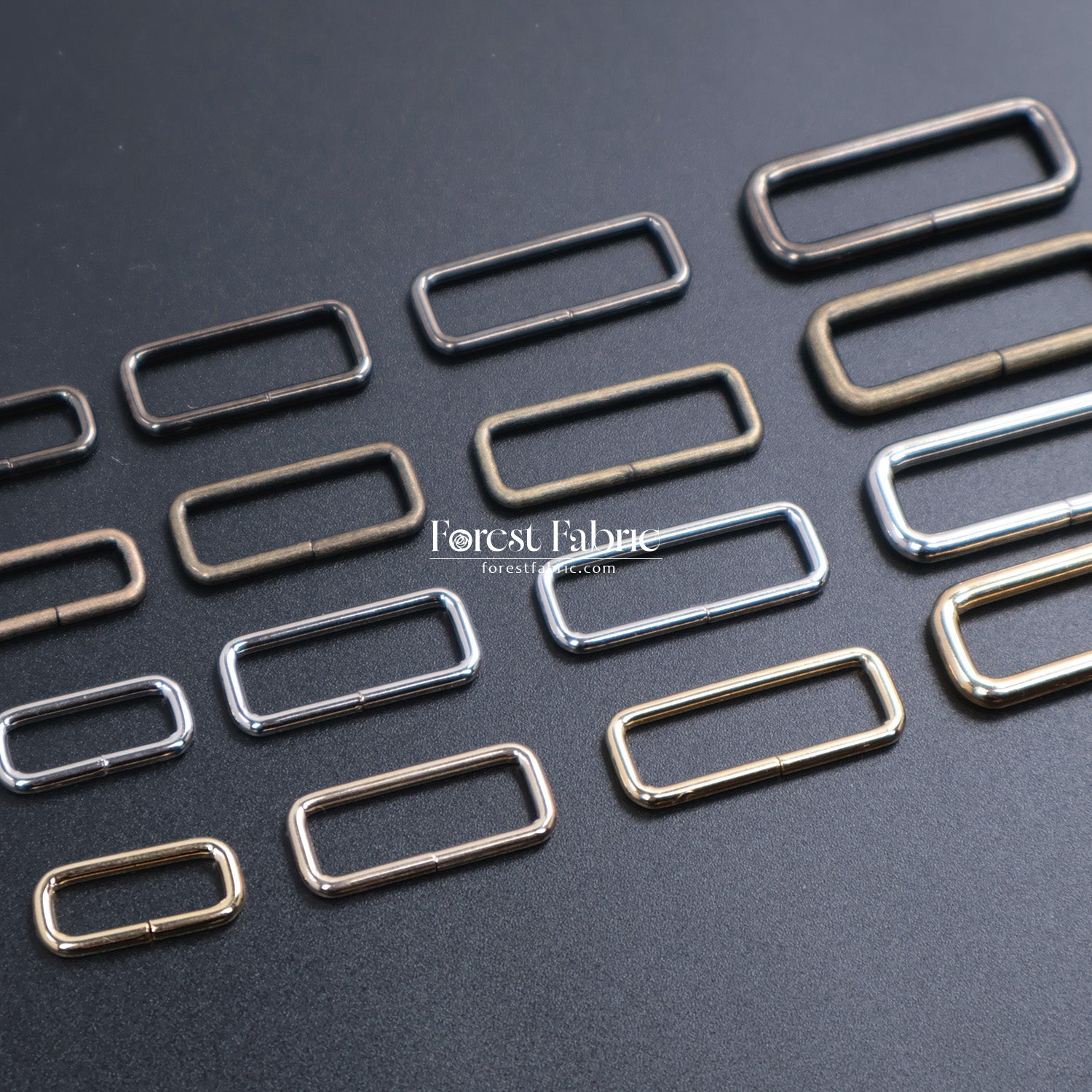 Metal Rectangle Buckle Ring - FO:REST Fabric 布恩堂Liberty fabrictana lawnjapanese fabricykk zipper