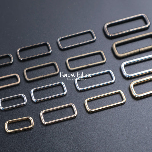 Metal Rectangle Buckle Ring - FO:REST Fabric 布恩堂Liberty fabrictana lawnjapanese fabricykk zipper