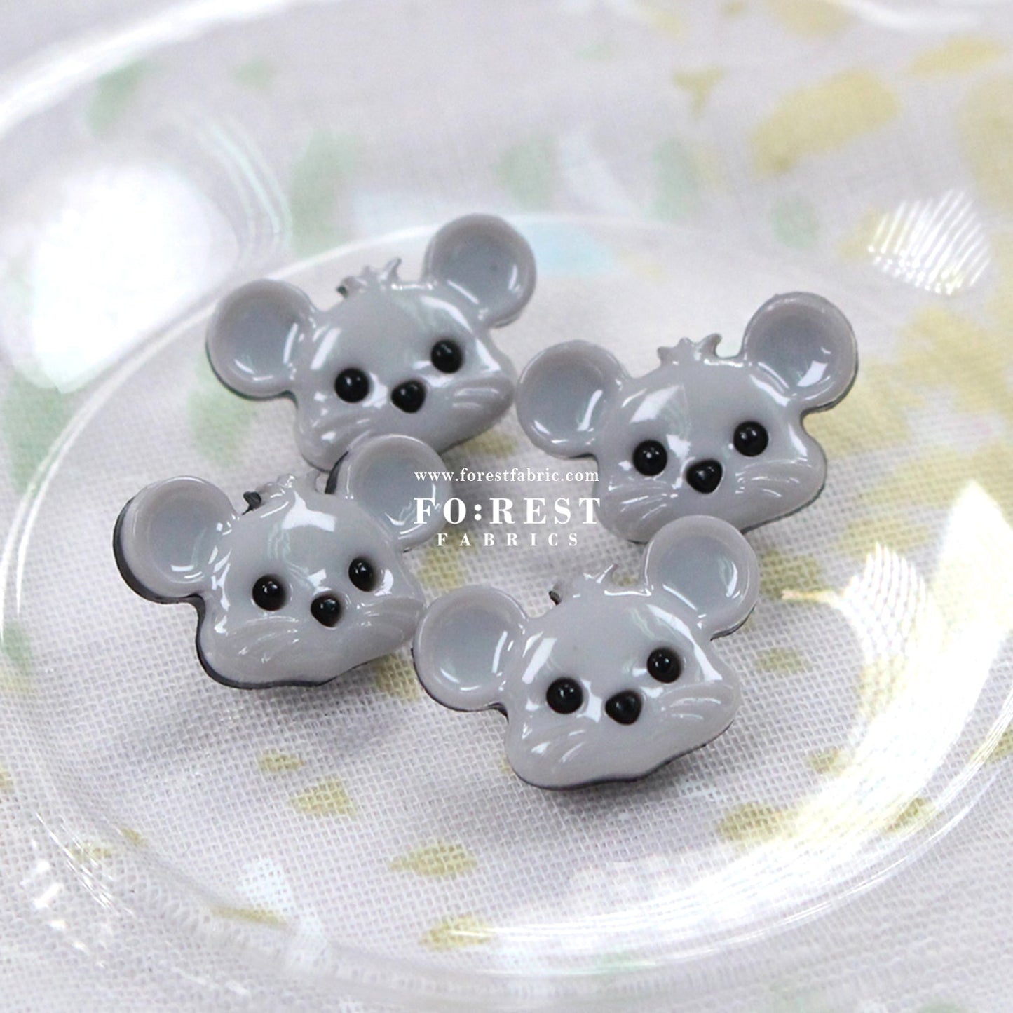 Mouse Buttons - FO:REST Fabric 布恩堂Liberty fabrictana lawnjapanese fabricykk zipper
