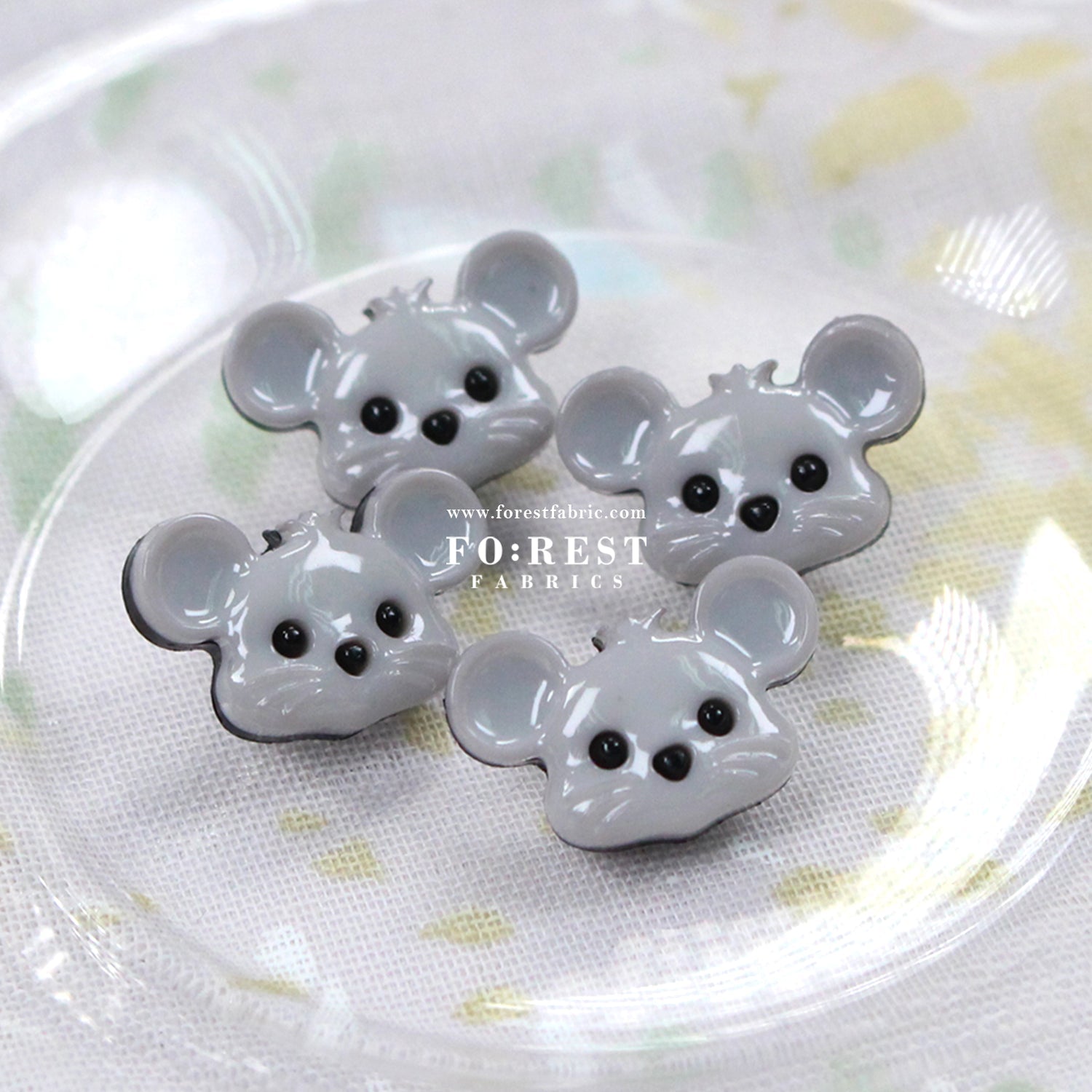 Mouse Buttons - FO:REST Fabric 布恩堂Liberty fabrictana lawnjapanese fabricykk zipper