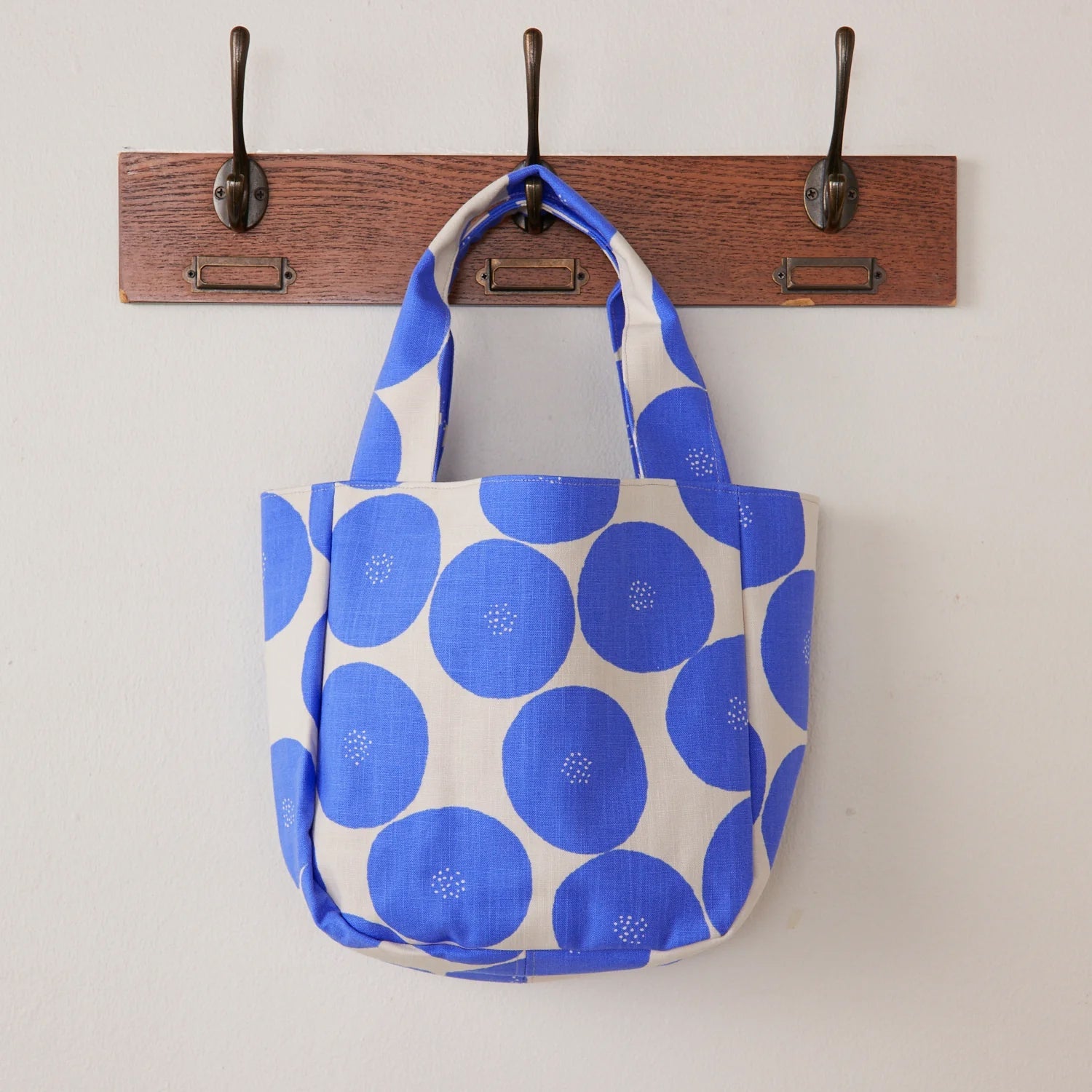 Muddy works - Canvas - Anpan bread fabric Blue - FO:REST Fabric 布恩堂Liberty fabrictana lawnjapanese fabricykk zipper