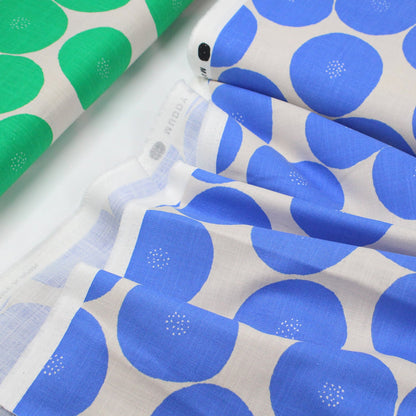 Muddy works - Canvas - Anpan bread fabric Blue - FO:REST Fabric 布恩堂Liberty fabrictana lawnjapanese fabricykk zipper