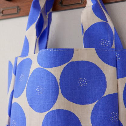 Muddy works - Canvas - Anpan bread fabric Blue - FO:REST Fabric 布恩堂Liberty fabrictana lawnjapanese fabricykk zipper