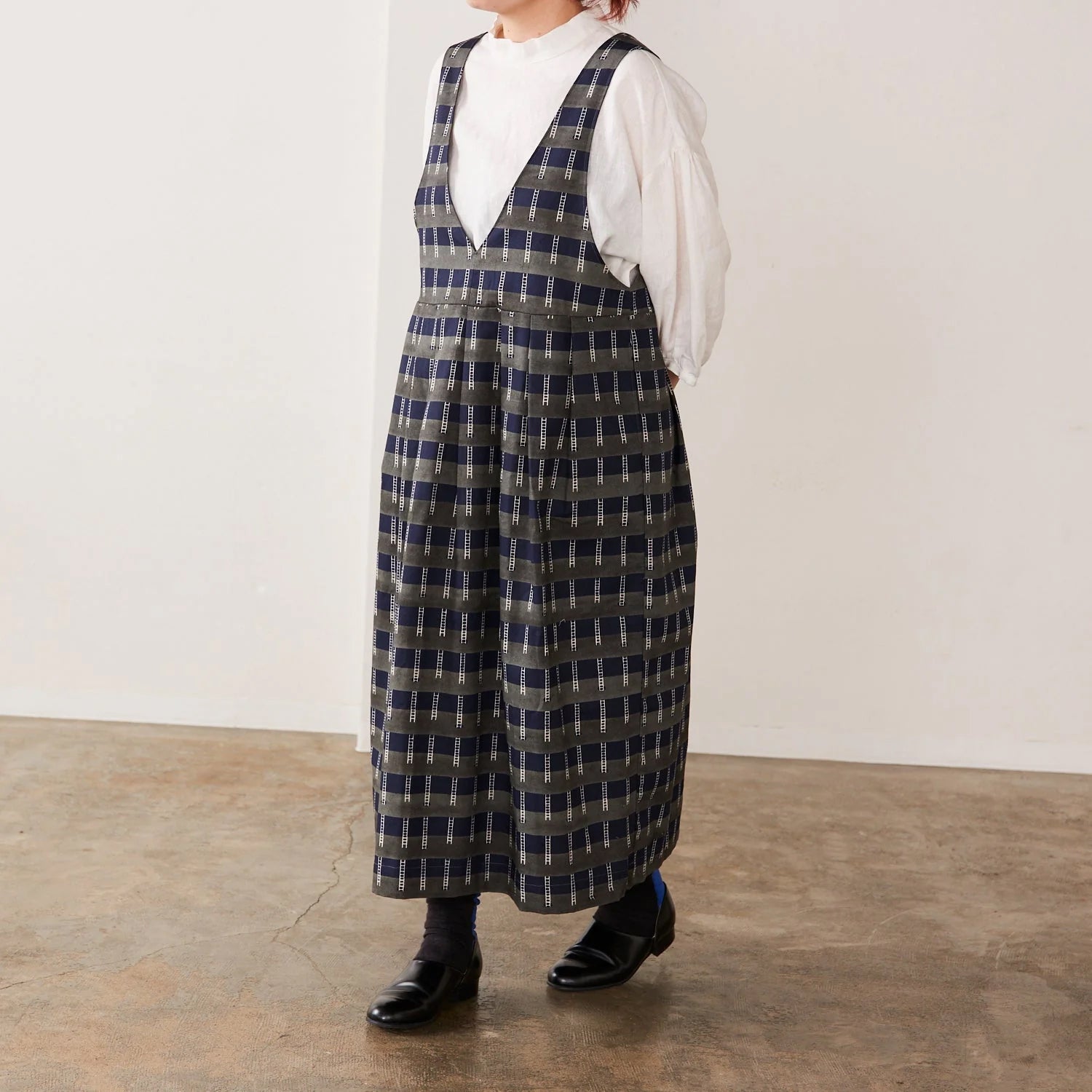 Muddy works - Organic Oxford - Ladder fabric A - FO:REST Fabric 布恩堂Liberty fabrictana lawnjapanese fabricykk zipper