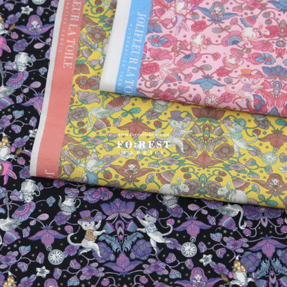 My little tailor - Lawn - Alice and Sweet Berry Thief Cat - FO:REST Fabric 布恩堂Liberty fabrictana lawnjapanese fabricykk zipper