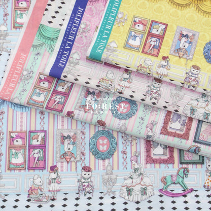 My little tailor - Lawn - Alice Teaparty - FO:REST Fabric 布恩堂Liberty fabrictana lawnjapanese fabricykk zipper