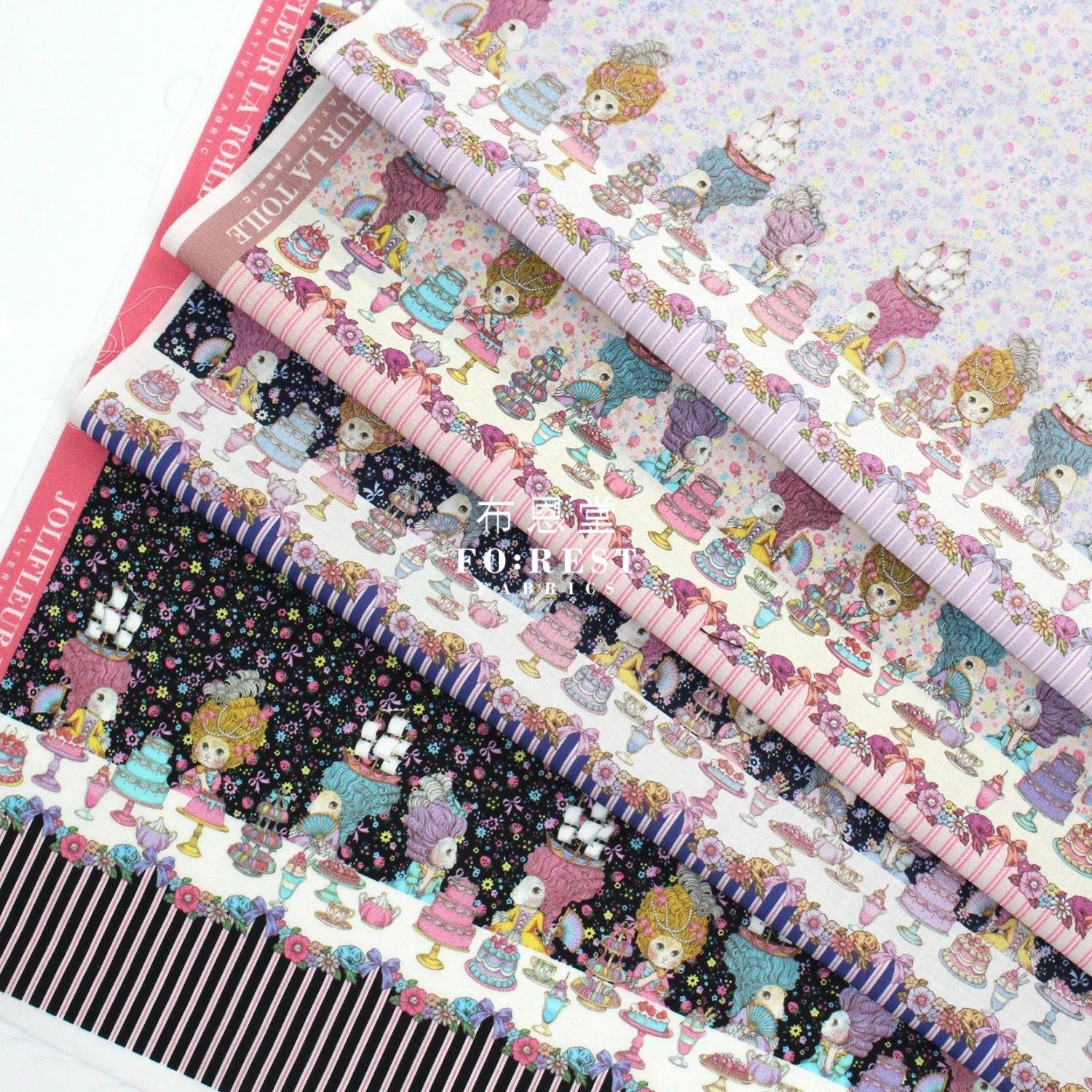 My little tailor - Lawn - Cats Banquet Story - FO:REST Fabric 布恩堂Liberty fabrictana lawnjapanese fabricykk zipper