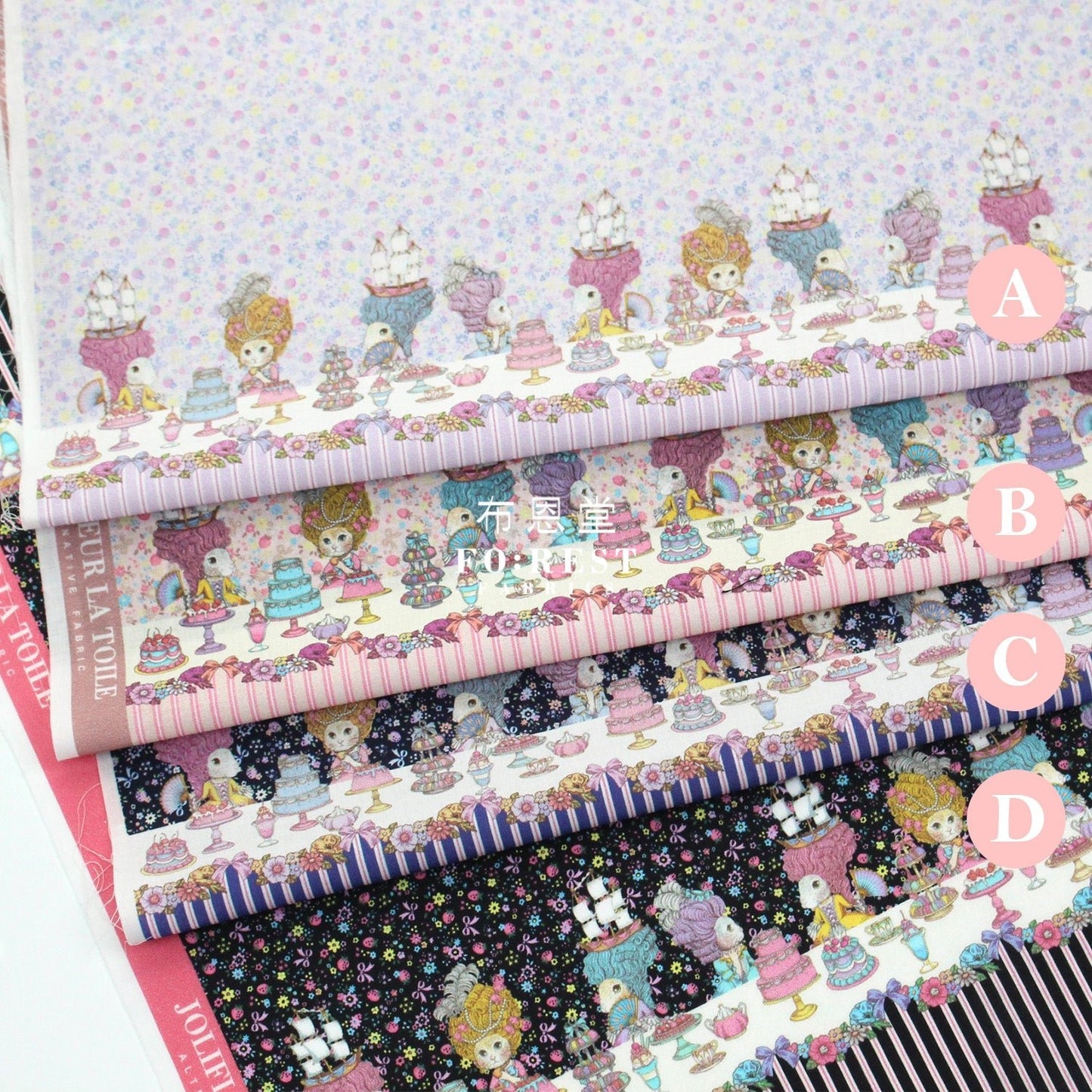 My little tailor - Lawn - Cats Banquet Story - FO:REST Fabric 布恩堂Liberty fabrictana lawnjapanese fabricykk zipper