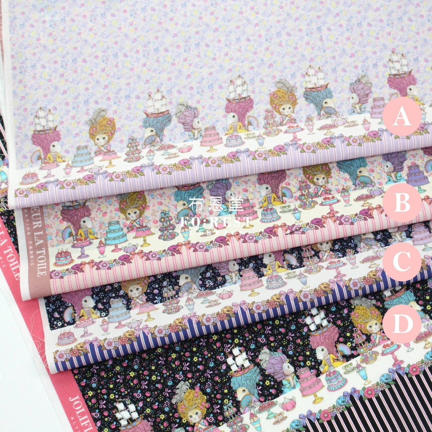 My little tailor - Lawn - Cats Banquet Story - FO:REST Fabric 布恩堂Liberty fabrictana lawnjapanese fabricykk zipper