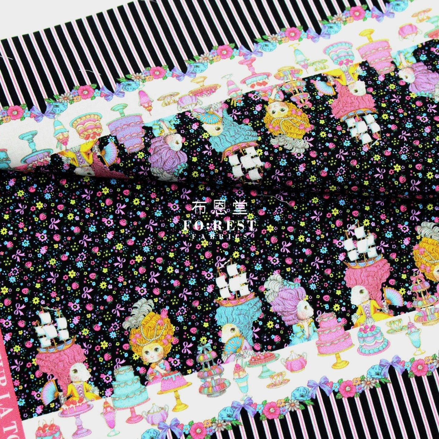My little tailor - Lawn - Cats Banquet Story - FO:REST Fabric 布恩堂Liberty fabrictana lawnjapanese fabricykk zipper