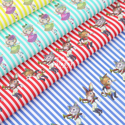 My little tailor - Lawn - Cats Dance - FO:REST Fabric 布恩堂Liberty fabrictana lawnjapanese fabricykk zipper