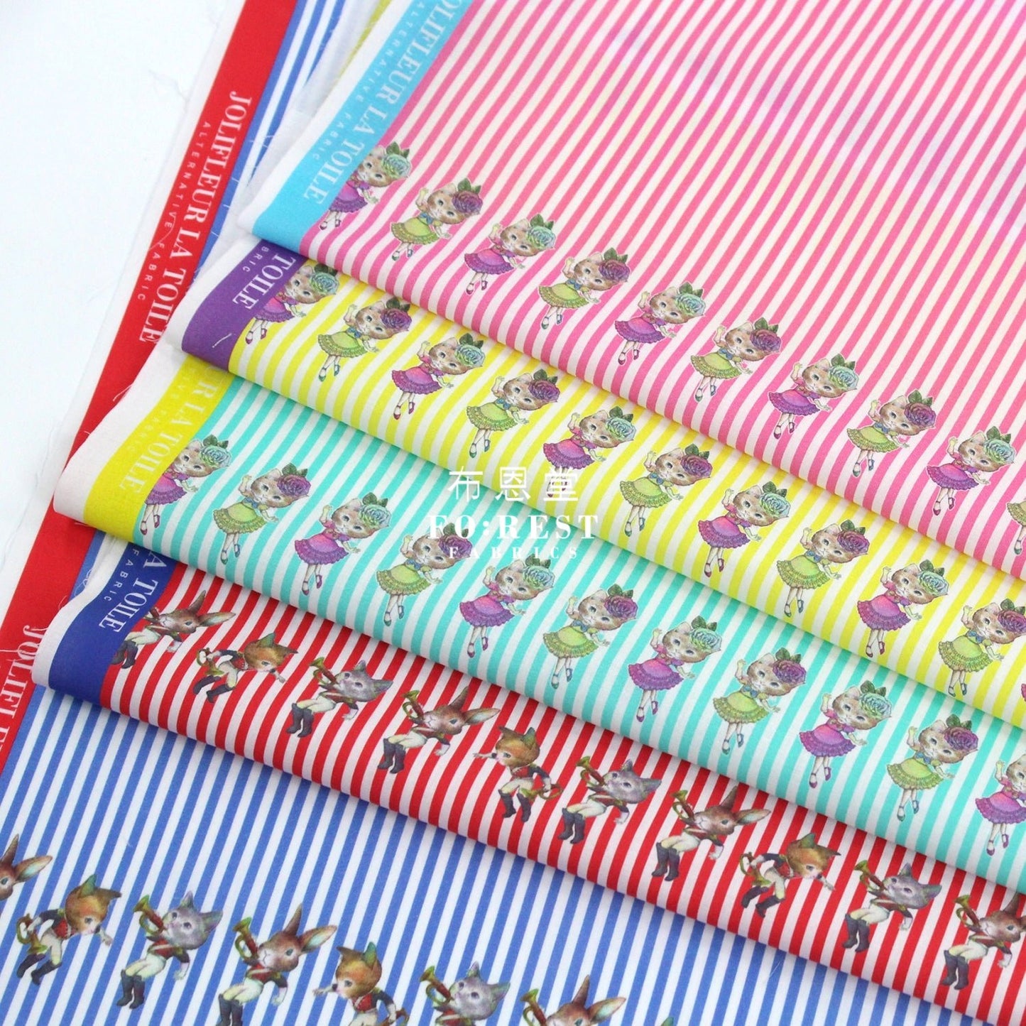 My little tailor - Lawn - Cats Dance - FO:REST Fabric 布恩堂Liberty fabrictana lawnjapanese fabricykk zipper