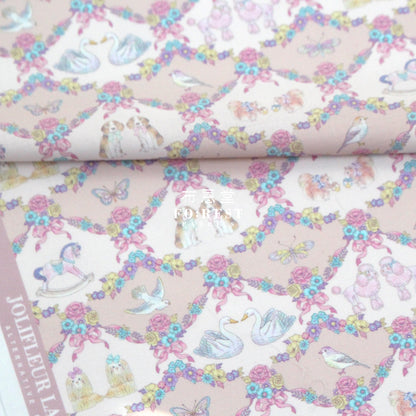My little tailor - Lawn - Cats Flower and Fairies - FO:REST Fabric 布恩堂Liberty fabrictana lawnjapanese fabricykk zipper