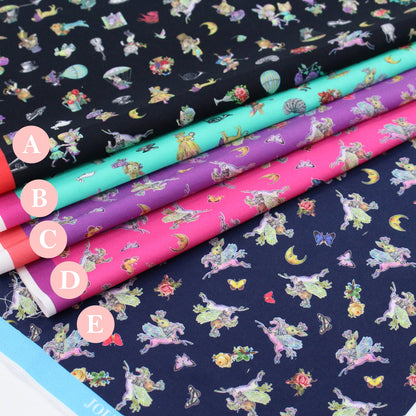 My little tailor - Lawn - Cats Pegasus Night - FO:REST Fabric 布恩堂Liberty fabrictana lawnjapanese fabricykk zipper