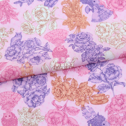 My little tailor - Lawn - Cats Serenade of love - FO:REST Fabric 布恩堂Liberty fabrictana lawnjapanese fabricykk zipper