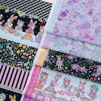 My little tailor - Lawn - Flower Tea - FO:REST Fabric 布恩堂Liberty fabrictana lawnjapanese fabricykk zipper