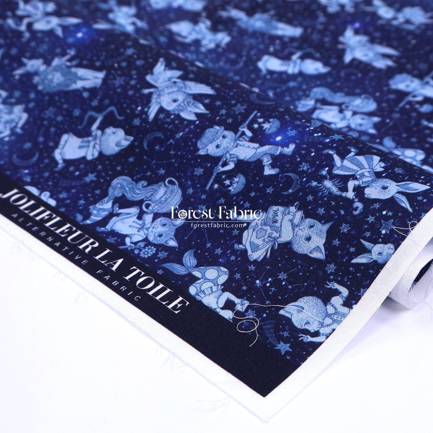 My little tailor - Lawn - Mystical Starry - FO:REST Fabric 布恩堂Liberty fabrictana lawnjapanese fabricykk zipper