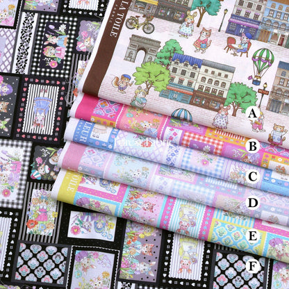 My little tailor - Lawn - Sunny Paris - FO:REST Fabric 布恩堂Liberty fabrictana lawnjapanese fabricykk zipper