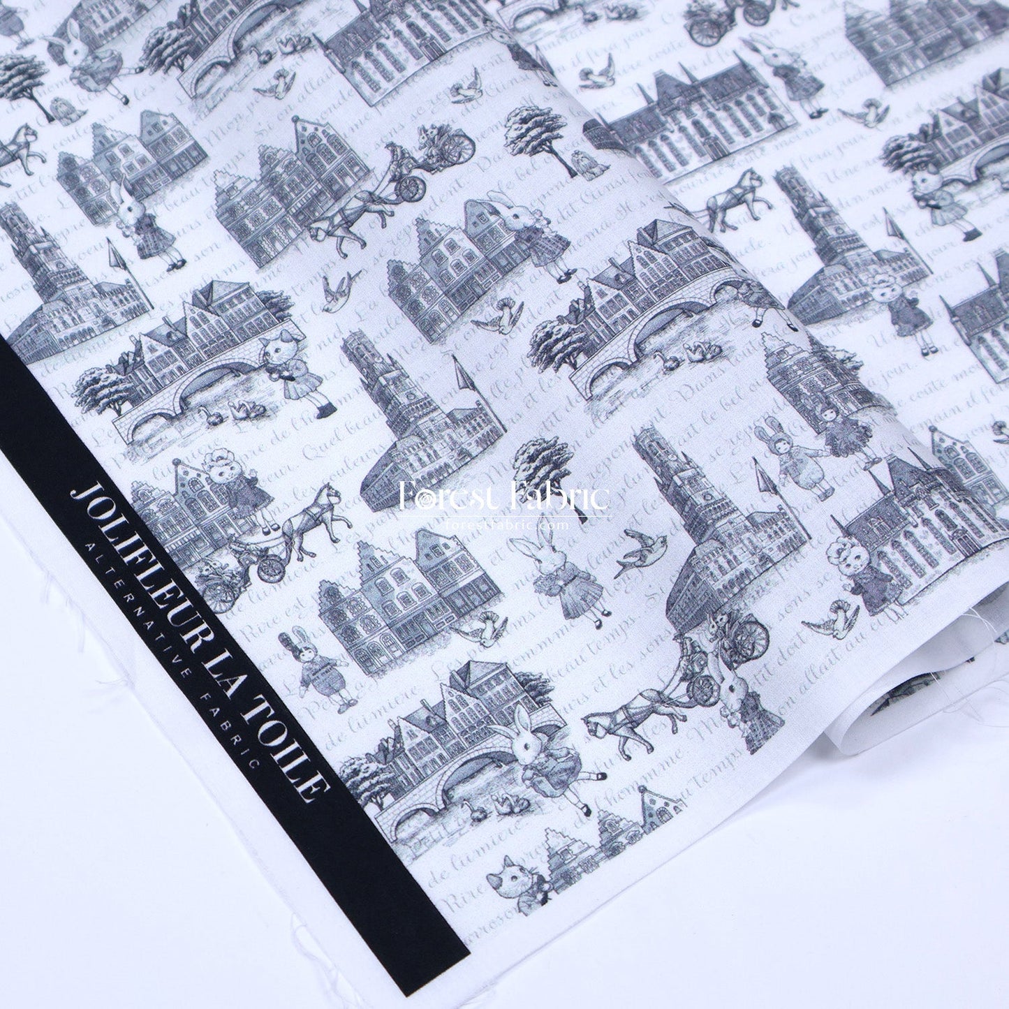 My little tailor - Lawn - toile de jouy - FO:REST Fabric 布恩堂Liberty fabrictana lawnjapanese fabricykk zipper