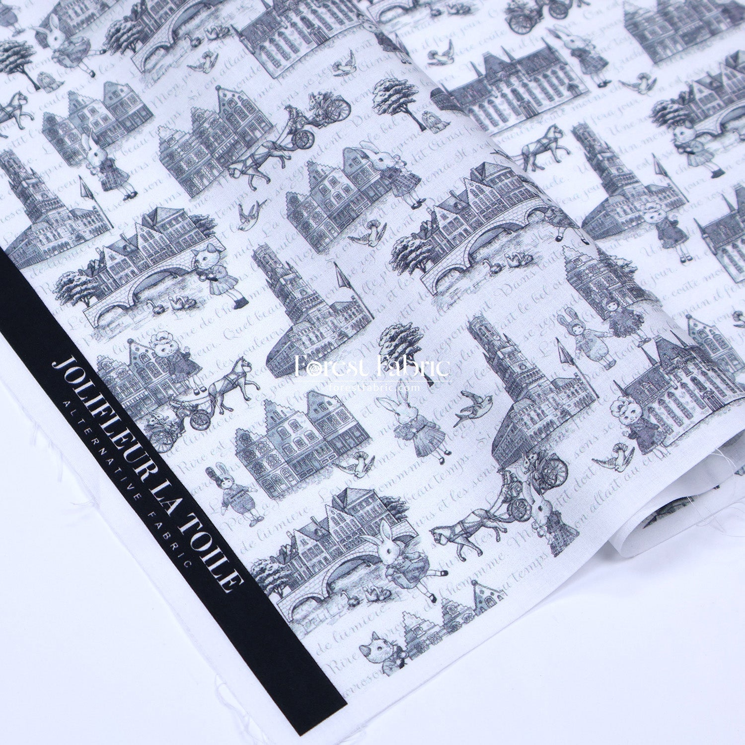 My little tailor - Lawn - toile de jouy - FO:REST Fabric 布恩堂Liberty fabrictana lawnjapanese fabricykk zipper