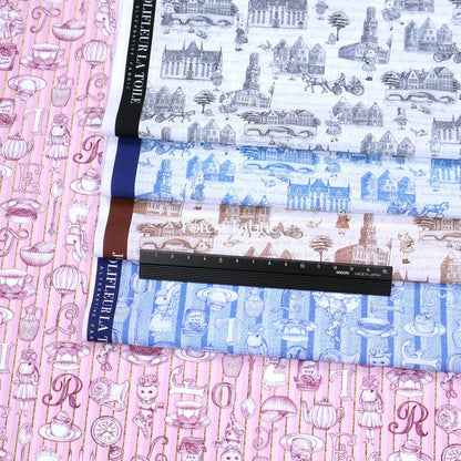 My little tailor - Lawn - toile de jouy - FO:REST Fabric 布恩堂Liberty fabrictana lawnjapanese fabricykk zipper