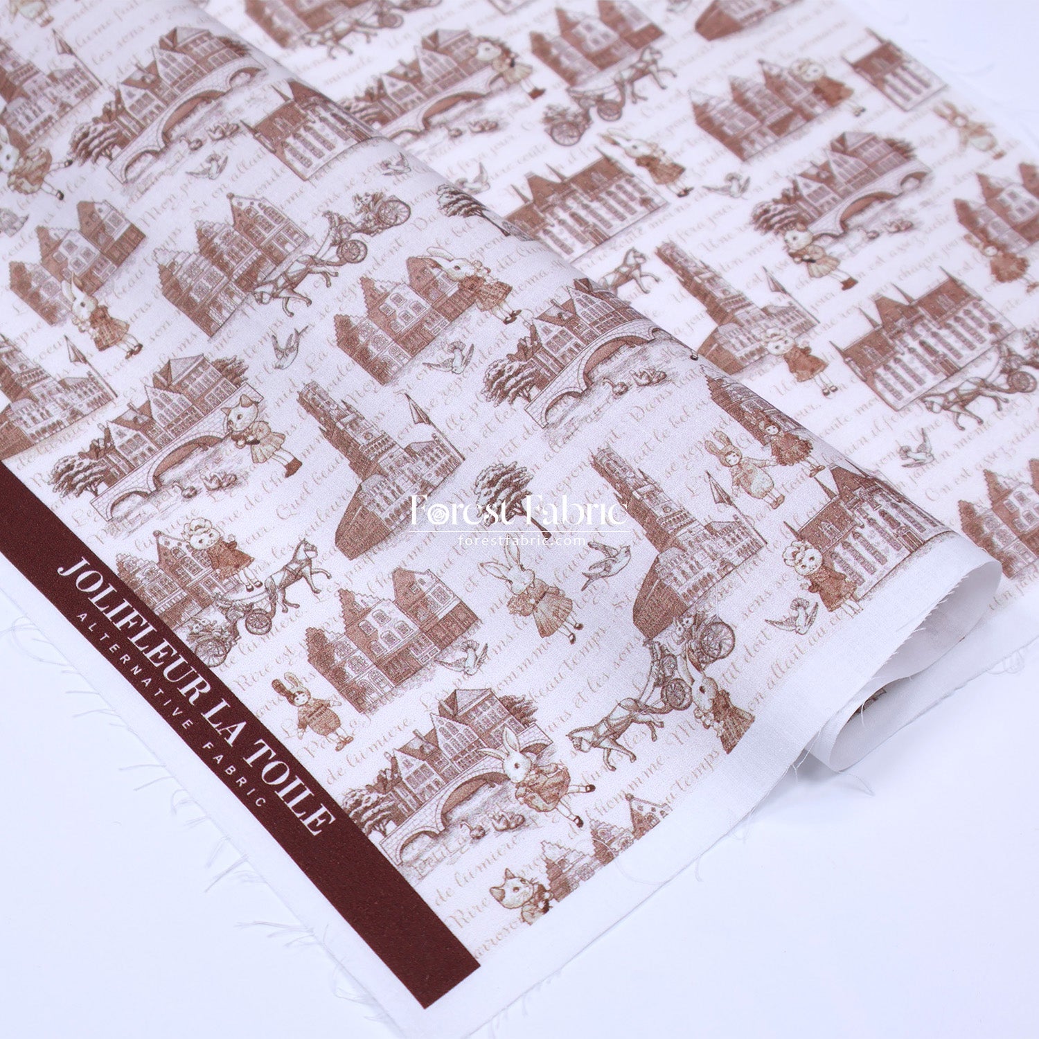 My little tailor - Lawn - toile de jouy - FO:REST Fabric 布恩堂Liberty fabrictana lawnjapanese fabricykk zipper