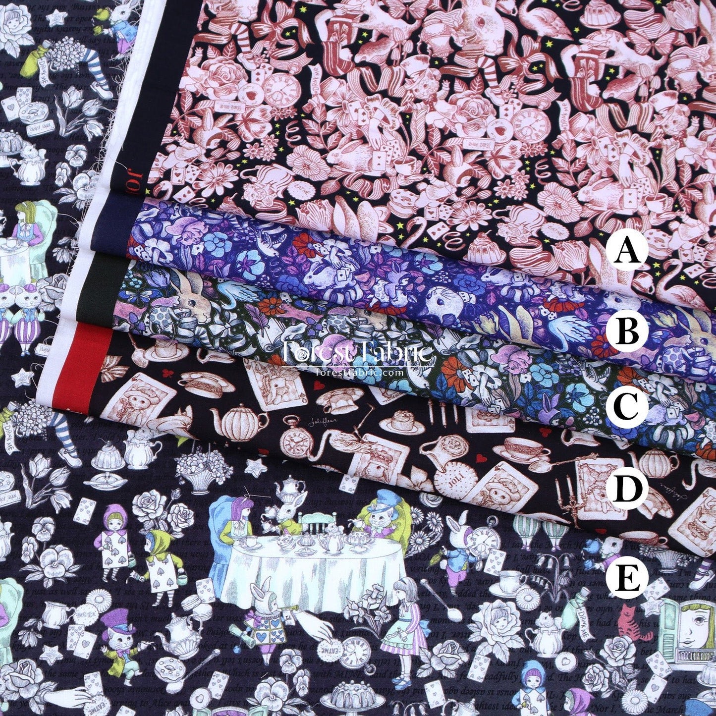 My little tailor - Lawn - Twilight Wonderland - FO:REST Fabric 布恩堂Liberty fabrictana lawnjapanese fabricykk zipper