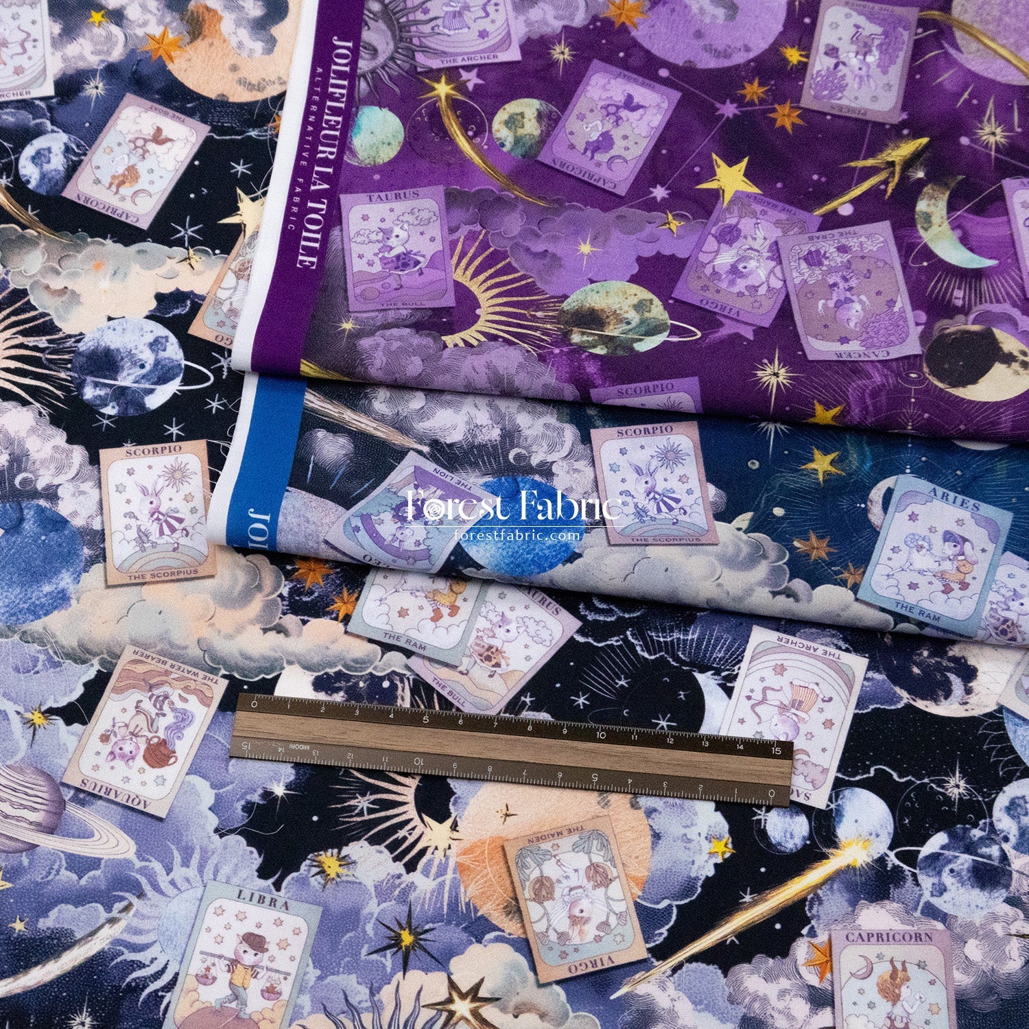 My little tailor - Lawn - Universe - FO:REST Fabric 布恩堂Liberty fabrictana lawnjapanese fabricykk zipper