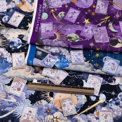 My little tailor - Lawn - Universe - FO:REST Fabric 布恩堂Liberty fabrictana lawnjapanese fabricykk zipper