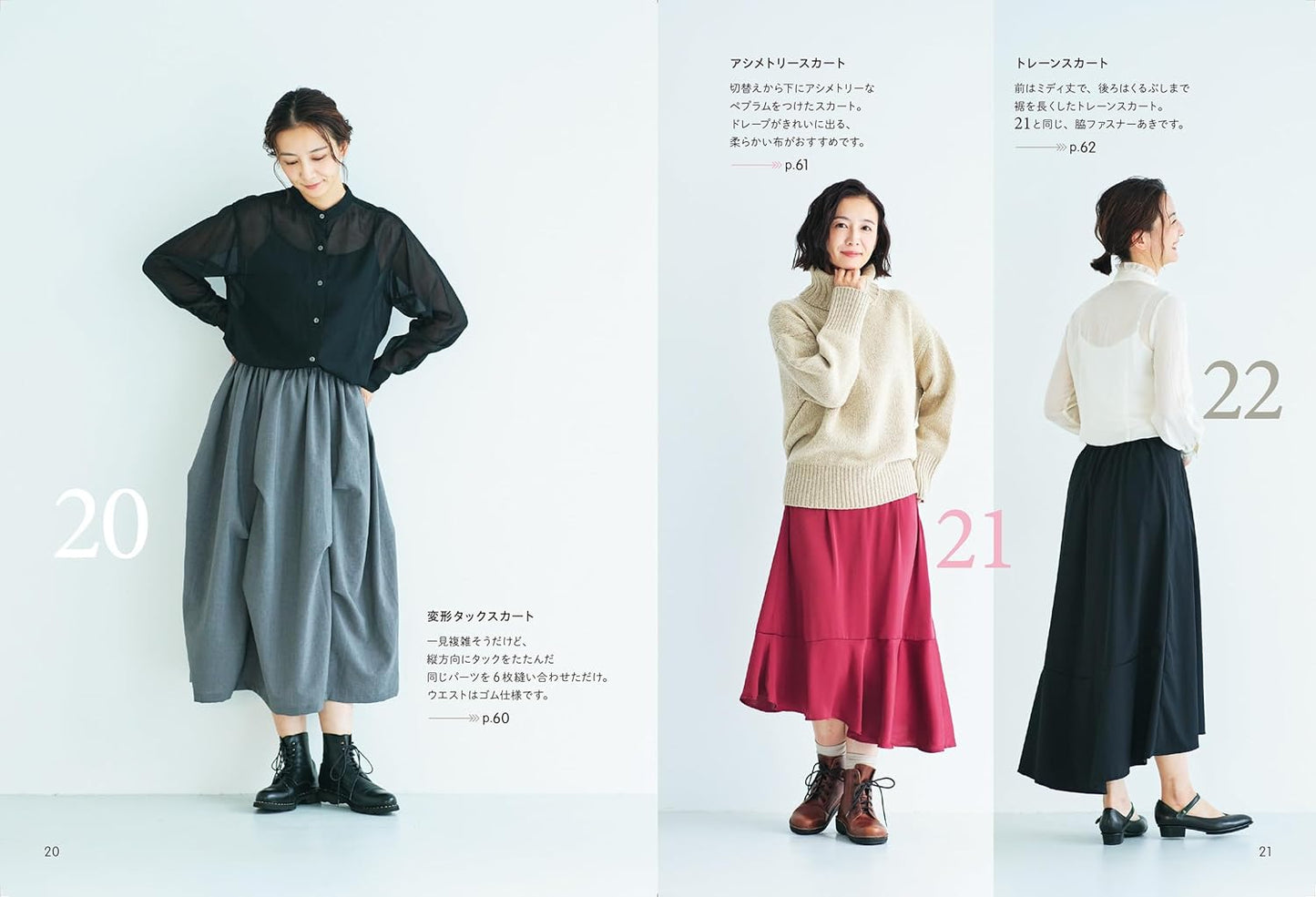 Noriko Tsukada's Simple and Stylish Dresses 31 patterns - FO:REST Fabric 布恩堂Liberty fabrictana lawnjapanese fabricykk zipper