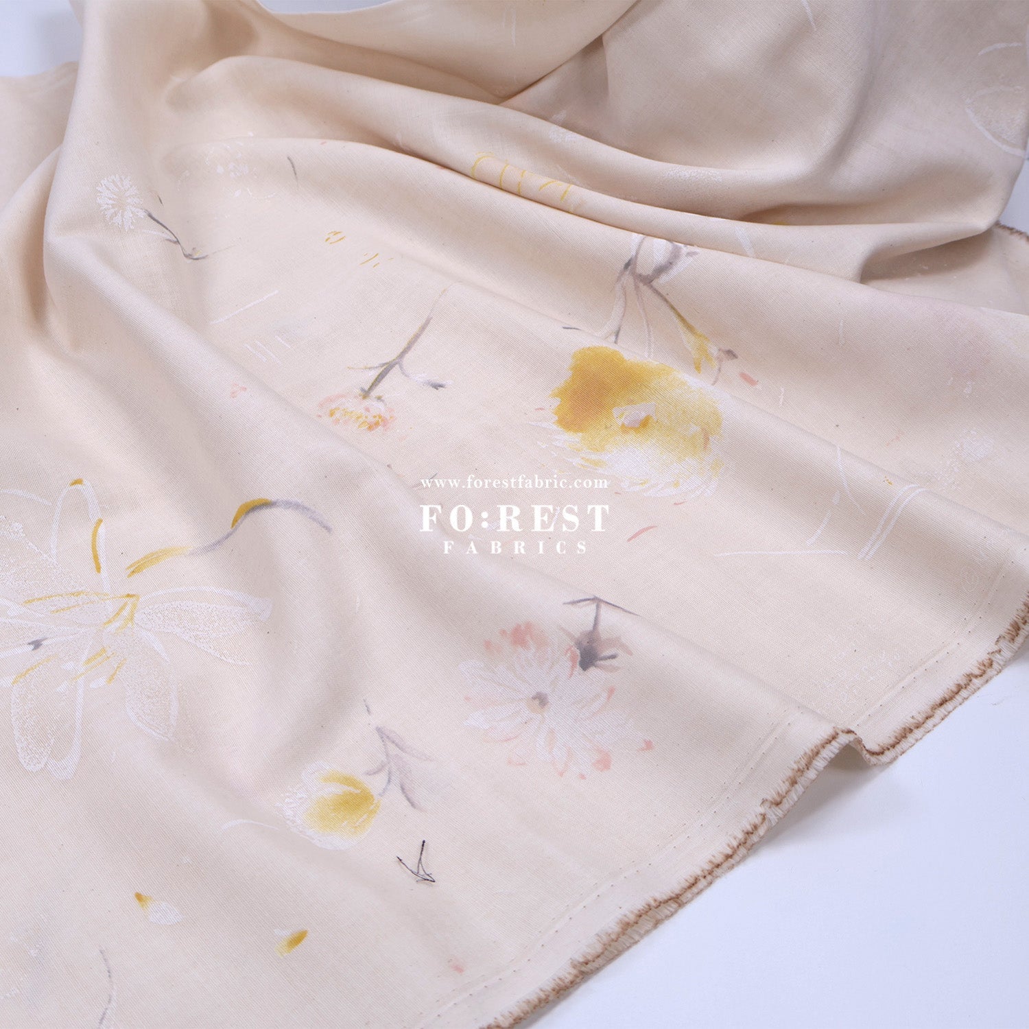 Organic double gauze - hana no toki niwa 有機二重紗 - FO:REST Fabric 布恩堂Liberty fabrictana lawnjapanese fabricykk zipper