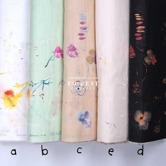 Organic double gauze - hana no toki niwa 有機二重紗 - FO:REST Fabric 布恩堂Liberty fabrictana lawnjapanese fabricykk zipper