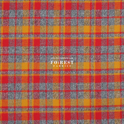 Organic Flannel - Crimson Tartan 法籣絨 - FO:REST Fabric 布恩堂Liberty fabrictana lawnjapanese fabricykk zipper