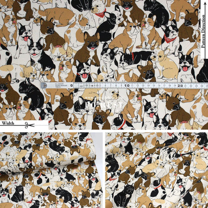 Oxford - bulldog fabric Natural - FO:REST Fabric 布恩堂Liberty fabrictana lawnjapanese fabricykk zipper