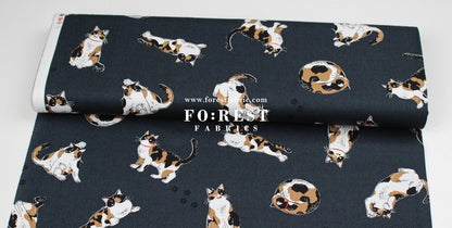 oxford - Calico Cats fabric - FO:REST Fabric 布恩堂Liberty fabrictana lawnjapanese fabricykk zipper