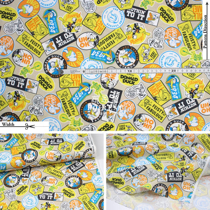 Oxford - Donald Duck Fabric Khaki