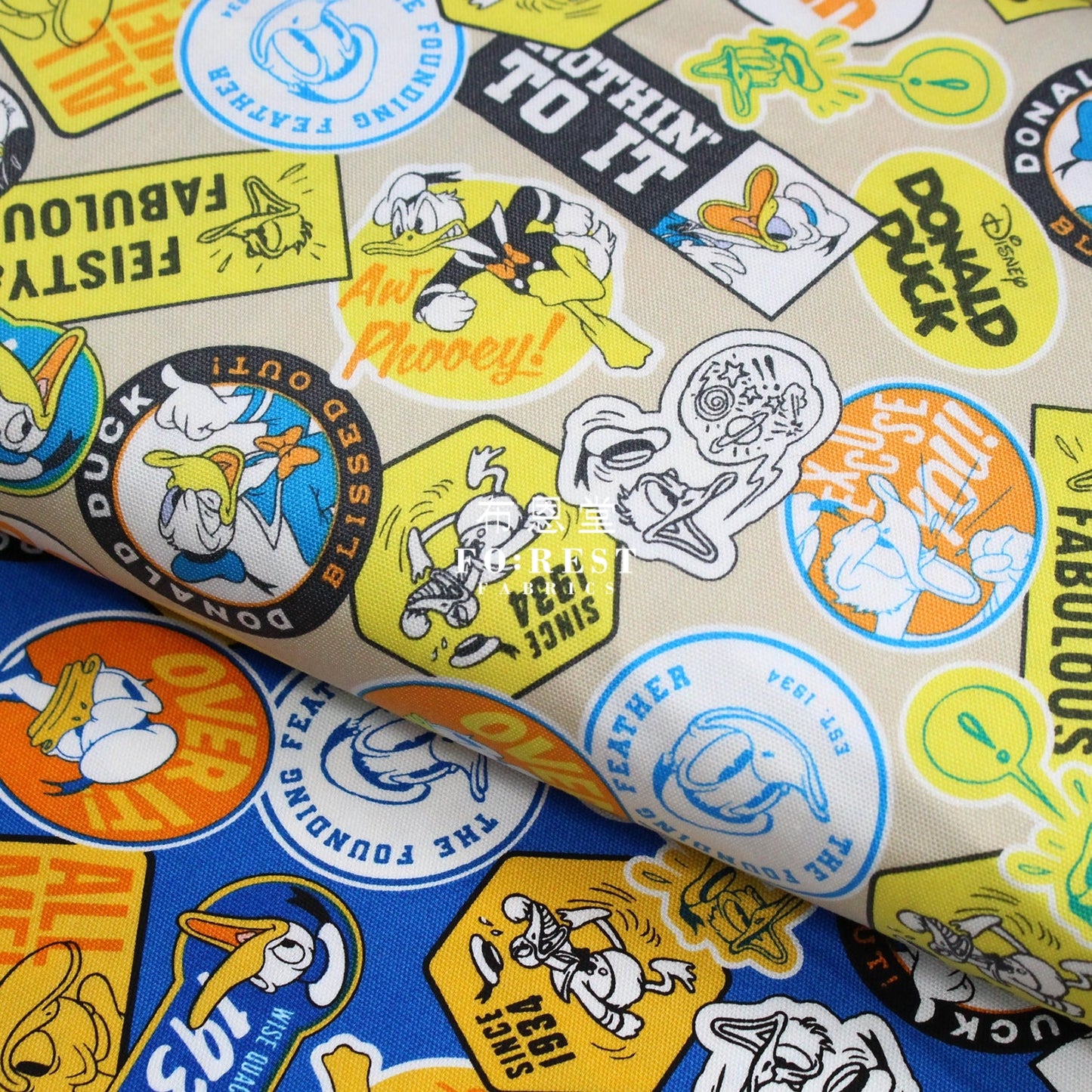 Oxford - Donald Duck Fabric Khaki