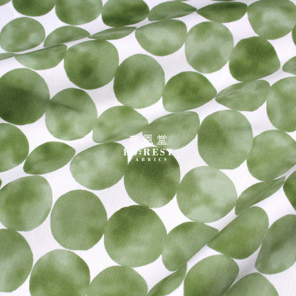 Oxford - Dot Circle Fabric Green Oxford