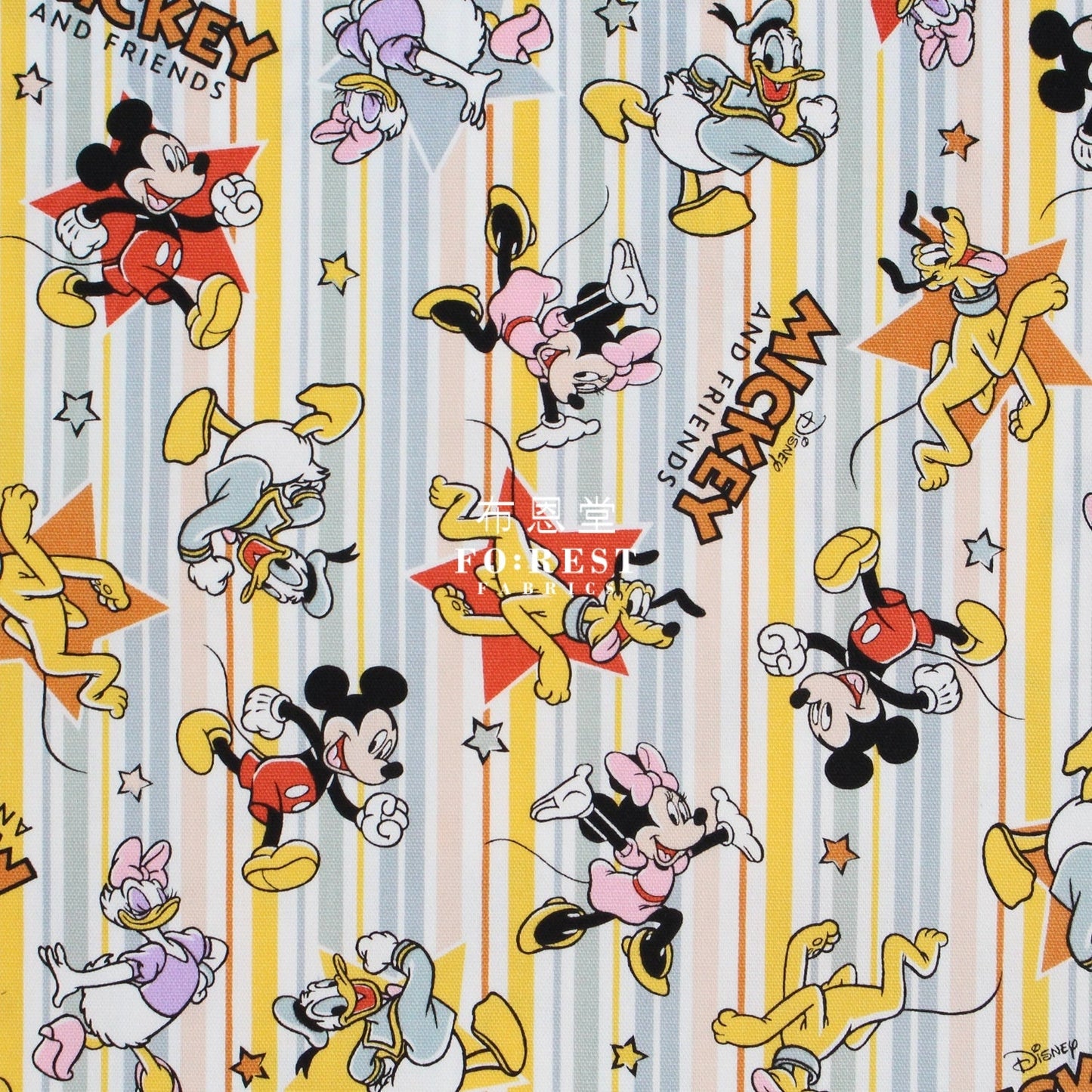 oxford - mickey fabric - FO:REST Fabric 布恩堂Liberty fabrictana lawnjapanese fabricykk zipper