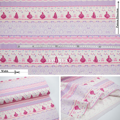 oxford - My Diamond Princess fabric - FO:REST Fabric 布恩堂Liberty fabrictana lawnjapanese fabricykk zipper