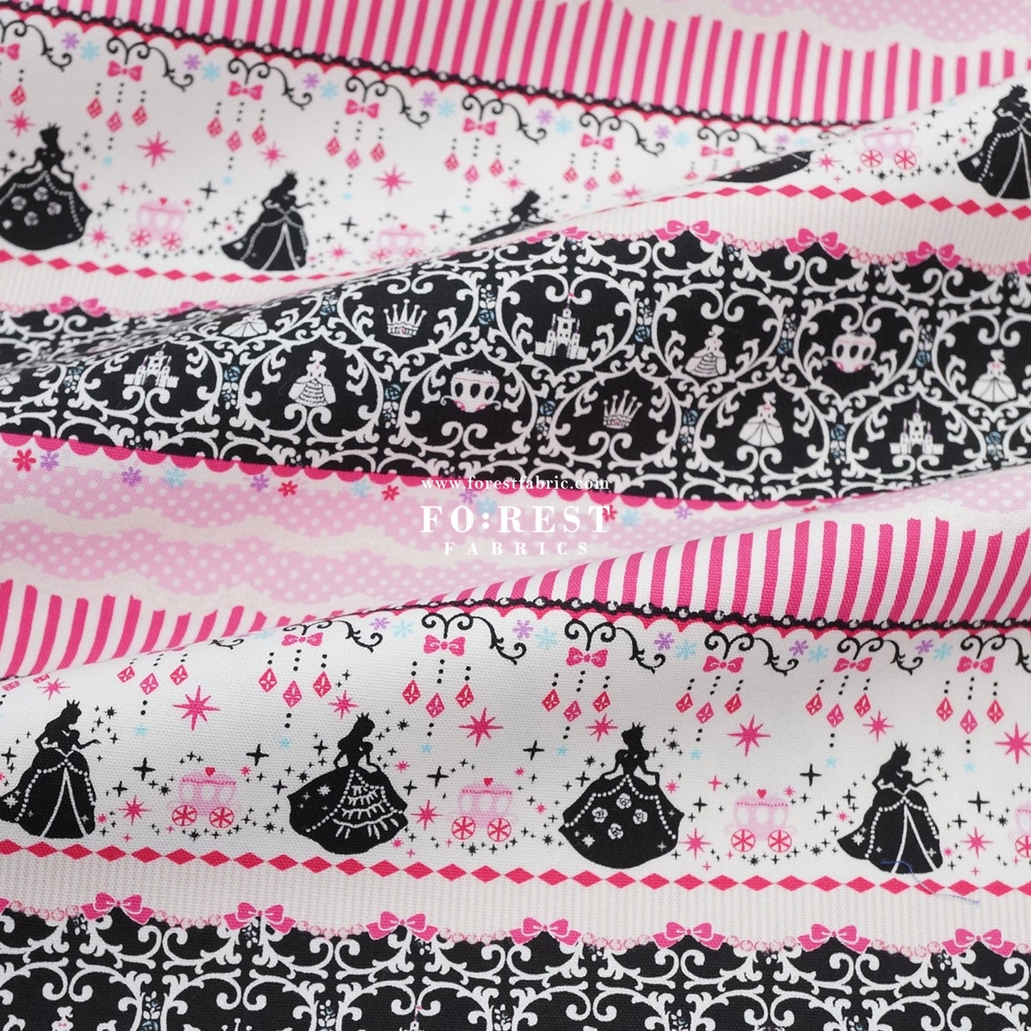 oxford - My Diamond Princess fabric - FO:REST Fabric 布恩堂Liberty fabrictana lawnjapanese fabricykk zipper